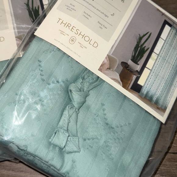 Threshold Other - Light Filtering Boho Diamond Clip-
1 Curtain Panel - Threshold™